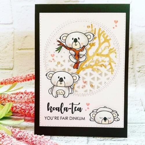 Coala "you Are Fair Dinkum"Metal Cutting Dies&Coordinating Stamps For Scrapbooking Craft Die Cut Card Making Embossing