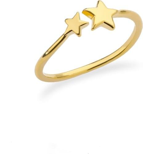 Cute Star Rings For Women Stainless Steel Gold Exquisite Party Adjustable Rings Finge Accessories Jewelry Gift Bijoux Femme