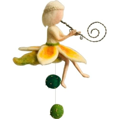 Felting Kit Elves Musician Needle Felting Craft Gift for Mom, Felting Mat, Felting Needles, Video Manual, Height 10cm(4")