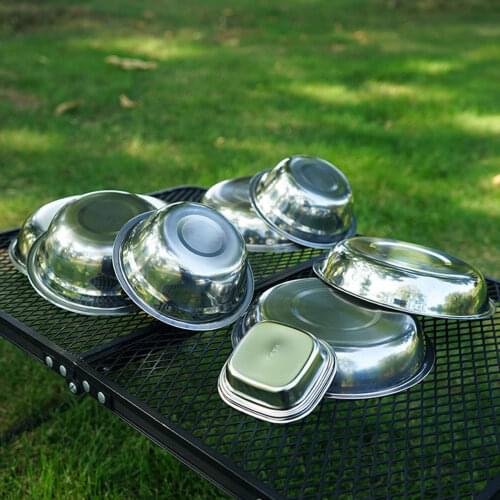 Camping Cookware Kit Portable Cooking Equipment Plate Set Outdoor Hiking Picnic