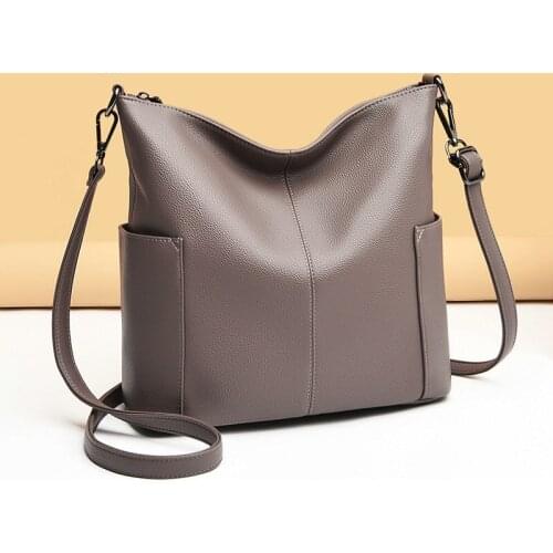 2021 New Trendy Fashion Large Capacity Mother Bag Ladies Soft Leather Handbag Large Shoulder Messenger Bag