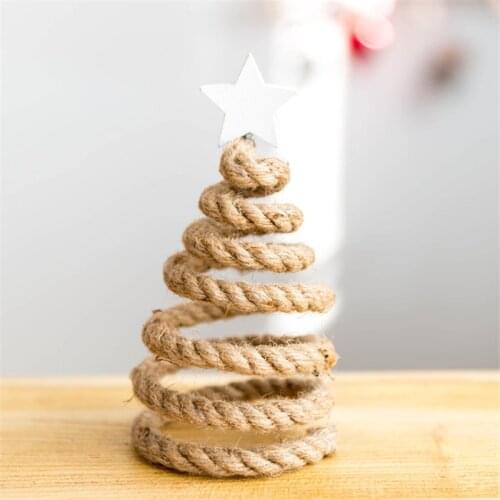 2022 New Year Gift Wooden Wire Christmas Tree Desktop Ornaments Christmas Decoration for Home Christmas Xmas Gift Navidad Kerst