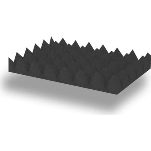 TURKISHFOAM 1009 Acoustic Pyramid Sponge 50 CM X 50 CM X 40 MM Professional Acoustic Insulaton Fireproof Foam Decorative Studio