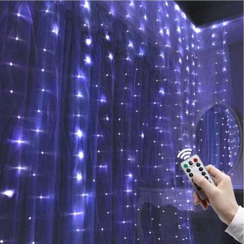Christmas lights 3x1m Waterproof 100LED Chips USB Powered Curtain Light String for Festivals Party Decoration