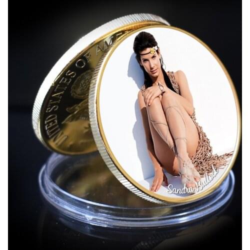Sandra Bullock Living Room Decoration Holiday Gifts Collective Gifts Luxury Coin Sexy Coin Souvenir Coin