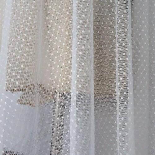 Wide 150CM high quality mesh gauze point stretch fabric cloth manual DIY clothing accessories veil decoration