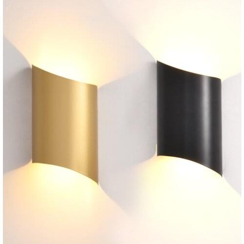 Indoor Wall Lamp 14W LED Dimmable Wall Light Aisle Stair Decorate Lighting Fixture Bedroom Bedside Aluminium Lamp AC110V/220V