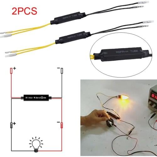 Motorbike LED Turn Signal Indicator Resistor Fix Error Flash Blinker Controllers Motorcycle LED Indicator Resistors