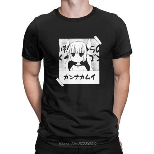 Tyburn Mens T Shirt Kanna Kamui Manga Style Creative Cotton T-Shirt Anime Clothing Kobayashi-san Chi No Maid Dragon TShirt Tees