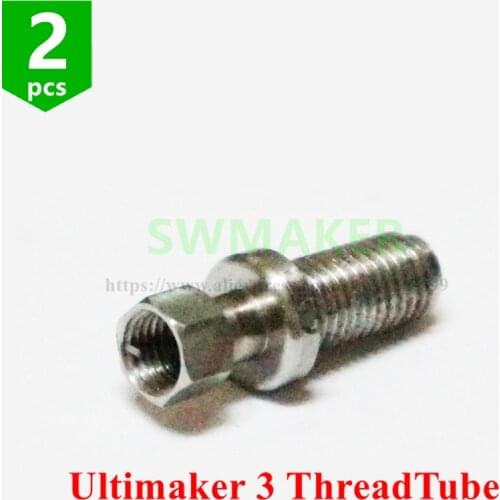 SWMAKER 2017 Ultimaker 3 UM3 PP ThreadTube heater break Extruder throat,Non-standard parts for 3mm filament 3D printer