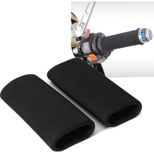 1Pair Universal Foam Anti Vibration Comfort Motorcycle Slip-on Grip Covers Handlebar Grips Cover Motorcycle Accessories