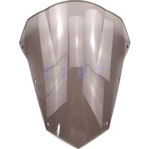 Motorcycle Double Bubble Smoke Windshield Windscreen Screen For 2007 2008 2009 2010 Yamaha FZ6 S2 600 FZ-6 FZS600 Fazer FZ 6