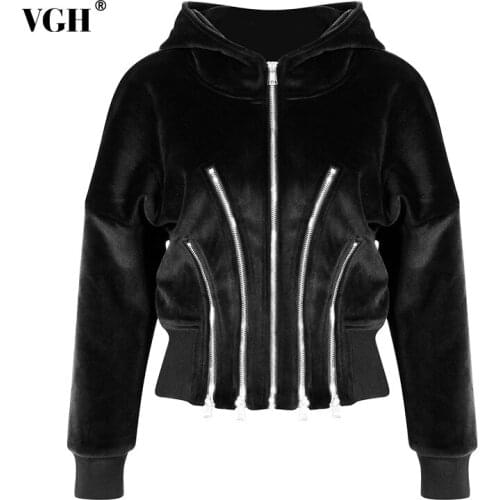 Женские куртки с капюшоном VGH China At AliExpress