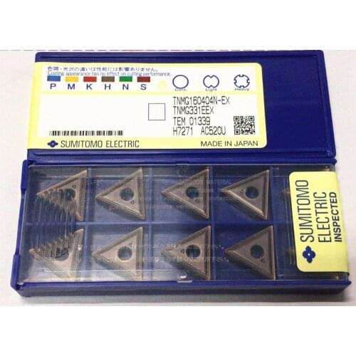 10PCS TNMG160404N-GU AC820P N-EX AC520U R-HM AC820P N-EX AC630M N-GU AC630M R-HM AC700G R-UMM T1500A free shipping