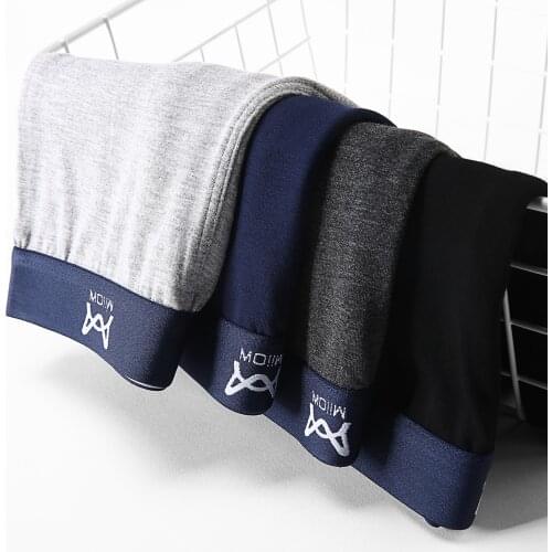 2pcs/lot Men Underwear Soft Boxer Breathable Casual Sexy Boyshorts High Elastic Cotton Solid Shorts Comfortable Male Underpants