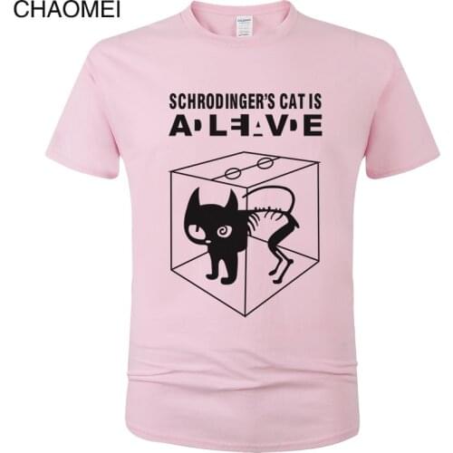 2019 The Big Bang Theory T-shirt Sheldon Cooper Schrodinger 's Cat T shirt Men Cartoon Anime Printed Shirts Male Tees Tops C103