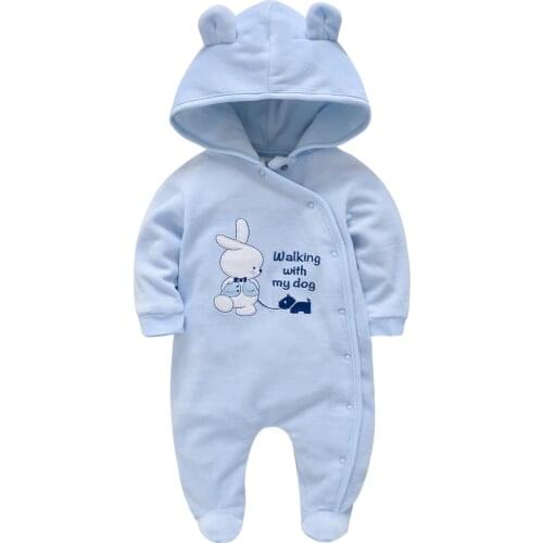 2021Winter Newborn Baby Girl Boy Clothes 100%Cotton Full Sleeve Infant Rompers