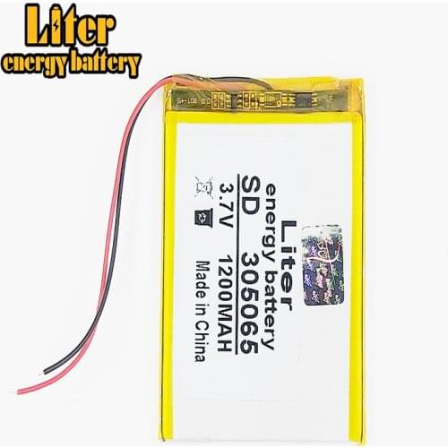 3.7v 1200mah 305065 3.7 V lithium polymer batteries Mobile phone charging treasure tablet computer speakers