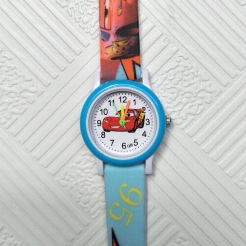 5 Colors Cartoon Dog Team Childrens Watch Printing Silicone Strap Quartz Kids Watches Boys Girls Birthday Christmas Gift Clock