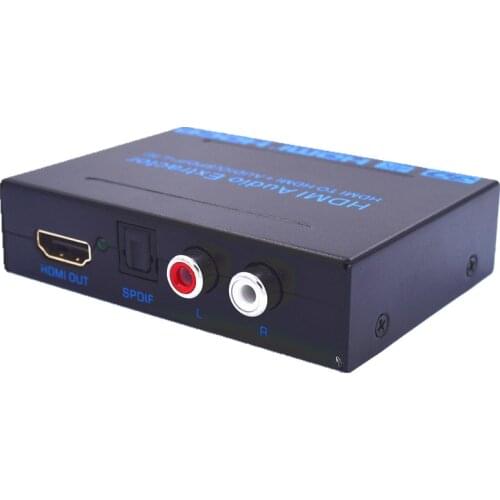 HDMI TO HDMI Audio SPDIF L/R 4Kx2K HDMI V1.4 Audio Extractor 4K ARC EDID Setting Audio Extractor with power adapter