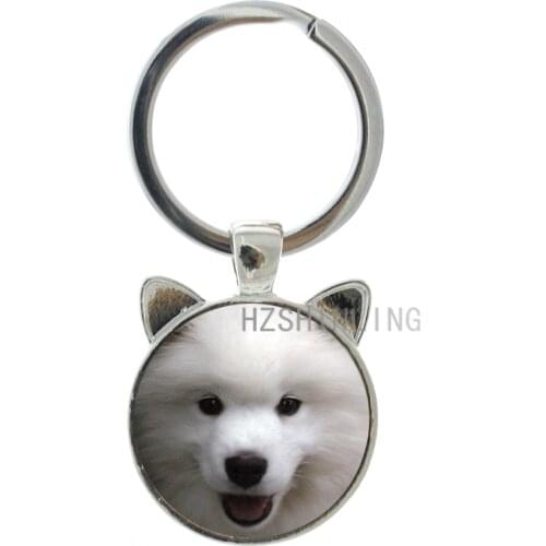 Dog lover keychain Samoyed Yavrusu Resimleri Scottish Terrier Mini Schnauzer Shepherd Doberman puppy key chain ring holder CN772
