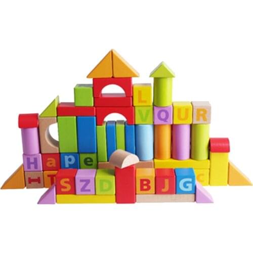 Infant building blocks wooden 1-2 years old 3-6 years old baby puzzle boy girl children toy gift