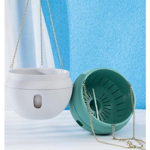 1Pcs With Fower/Green Plant Modern Style Flower Pot Plastic Self Watering Pot Hanging Baskets For Plants Plants Pots For Home