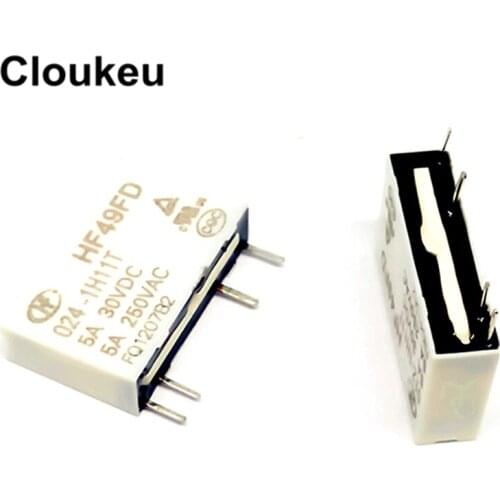HF49FD-024-1H11 1H11T 1H12 1H12T 24V 5A Relay DIP4