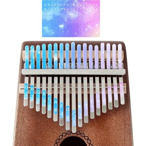 Kalimba Scale 17 Key Sticker Percussion Parts Accessories for Learner Musical Instrument Kit