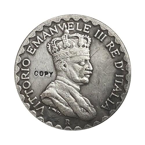 Italian Somaliland 1925 10 Lire coins copy