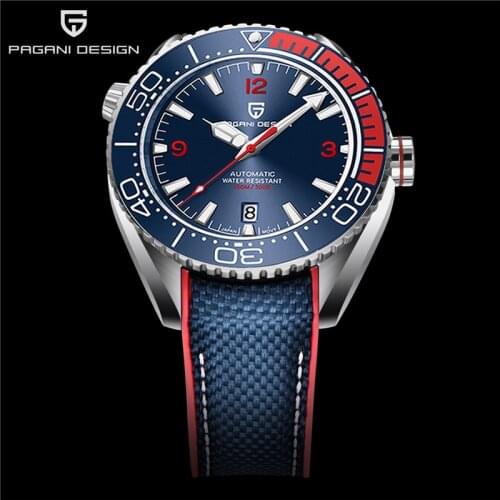 PAGANI DESIGN 2021 Men Brand Watch Luxury Sapphire Glass Mechanical Watch Ceramic Bezel Automatic Waterproof Watch Reloj Hombre