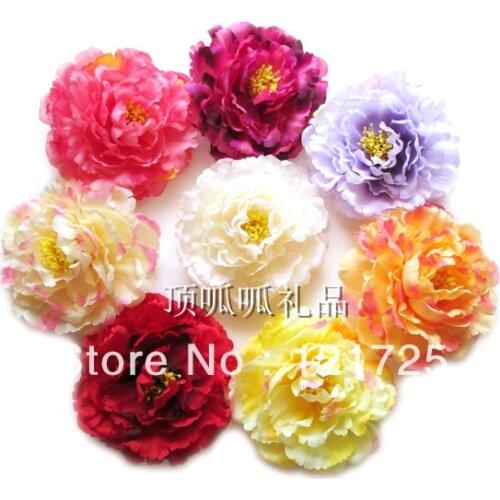 Simulation headdress clothes bag decoration flower peony silk flowers DIY photography props, 11 cm