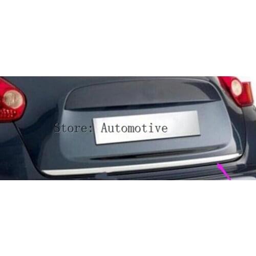 Tail Gate Cover Trim FOR Nissan JUKE 2011-2017 Chrome Rear Trunk Door Edge Molding Tailgate Strip Garnish Styling 2014 2015 2016