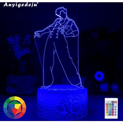 ANYIGEDEJU New 3d Night Light lamp Gift for Fans Bedroom Decor Light Led Touch Sensor Color Changing Work Desk Lamp Dropshipping