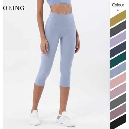 New Color Yoga Leggings Cropped Pants Super Stretchy Running Tights Sportswear Gym Leggings Workout Fitness Sports Pants