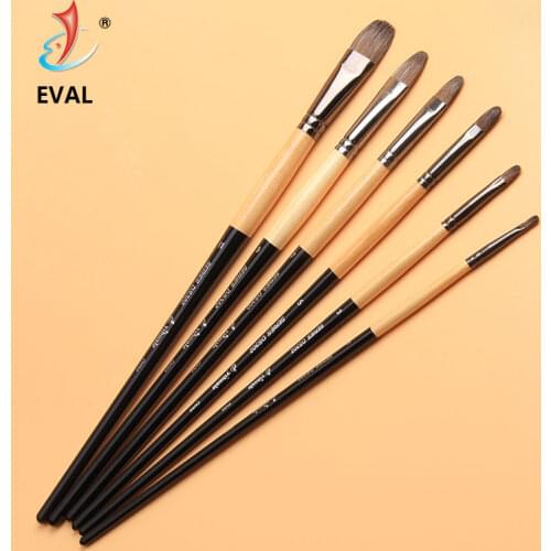 EVAL Squirrel Hair Brush Watercolor Acrylic Paint Brush Art Supplies Set For Drawing Painting Brush Pen Artist Oil Brush