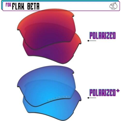 EZReplace Polarized Replacement Lenses for - Oakley Flak Beta Sunglasses - BlueP Plus-MidnightP