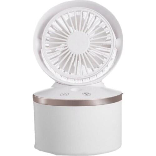 Portable Table Fan 2000MAh USB Rechargeable 280ML Deer Ultrasonic Humidifier Aroma Diffuser for Home Office