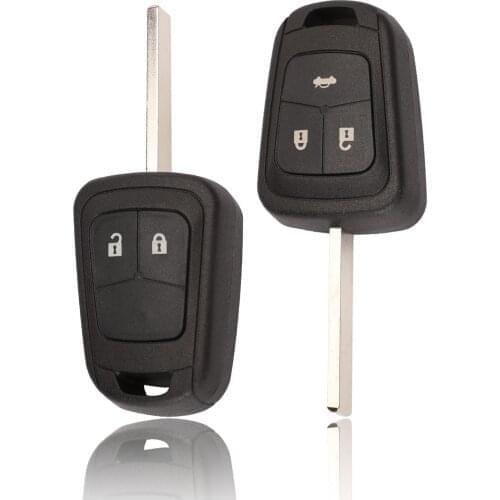 Bilchave 2/3 Buttons Remote Car Key Shell Fob For Chevrolet Camaro Sonic Cruze Malibu Volt Spark Equinox With Uncut Blade