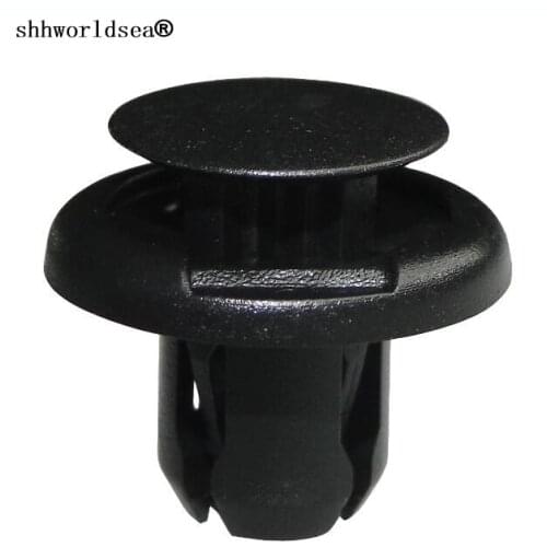 Shhworldsea 100PCS for Toyota Lexus Hiace Front & Rear Bumper Clip Black Nylon Retainer Fastener Rivet 90467-09185