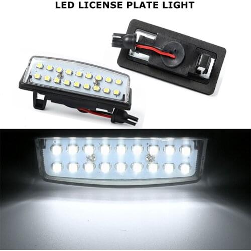 LED License Number Plate Light Lamp For Nissan Altima Maxima Rogue Murano Quest Sentra Versa Note Infiniti JX35 QX60 QX56 QX80