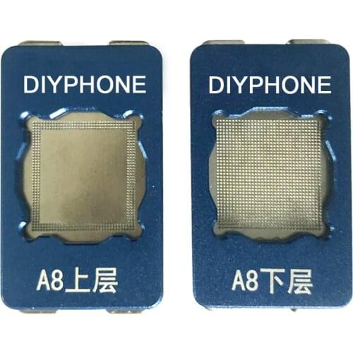 PHONEFIX PPD BGA Reballing Stencil Template A8 A9 A10 CPU Upper Lower Repair Tool for iPhone 6 6P 6S 77P Repairing Tin Network