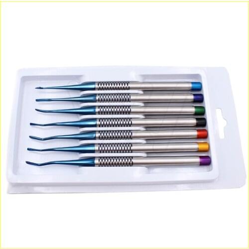 7pcs/set Dental minimally elevator Titanium alloy elevator Import extraction minimally elevator extraction knife dental implant