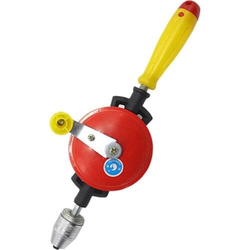 1.5-10mm Medium Woodworking Hand Drill Manual Self-locking Cast Iron Single Gear Hand Drill Tool Punch Tool