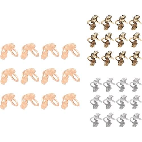 12Pcs Napkin Ring Ginkgo Leaf Restaurant Metal Napkin Buckle Napkin Holder Hotel Table Decoratio