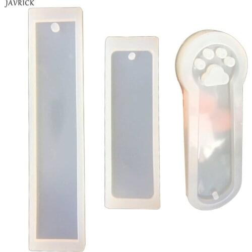 3Pcs DIY Crystal Epoxy Resin Mold Rectangle Cat Claw Bookmark Silicone Mould Handmade Crafts Jewelry Making Tool