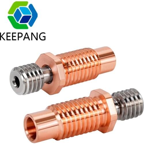5/4/3/2/1 Pcs Titanium Alloy E3D V5 V6 Heat Break V6 Throat Hotend Heater Sink For 1.75mm Filament Tube 3D Printer