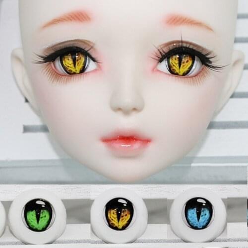 Hxwanx DIY BJD Doll Accessories Eyes For Toys Acrylic Plastic Vampire Cartoon Eye For Dolls 1/3 1/4 1/6 BJD SD Doll Eyeball Toy