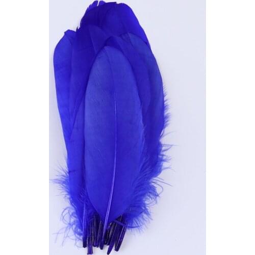 28 Color Natural Goose Feather 15cm-20cm Blue Big Goose Feathers Plumes Decoration Accessories For Needlework Carnival Crafts