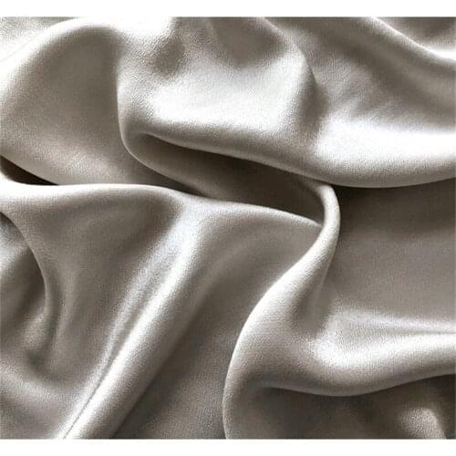 CF613 Shiny Beige Cream-coloured 100% Cotton Satin Sateen Summer/Autumn Thin Silky Feel Skin-friendly Dress Pajamas Fabrics